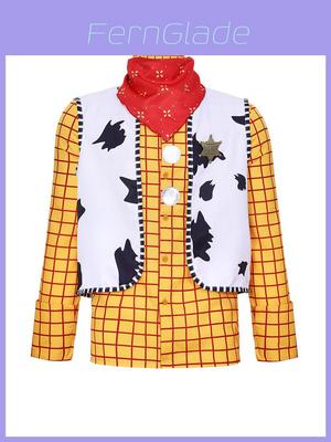 Toy Story Woody Cosplay Costume With Polyester Fabric For Halloween And Role Play