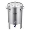 304 Stainless Steel Kettle, 60 L Beer Brew Fermentor, Brew Bucket Fermentor for Brewing, Home Brewing Supplies with Base, Kettle Stock Pot Includes