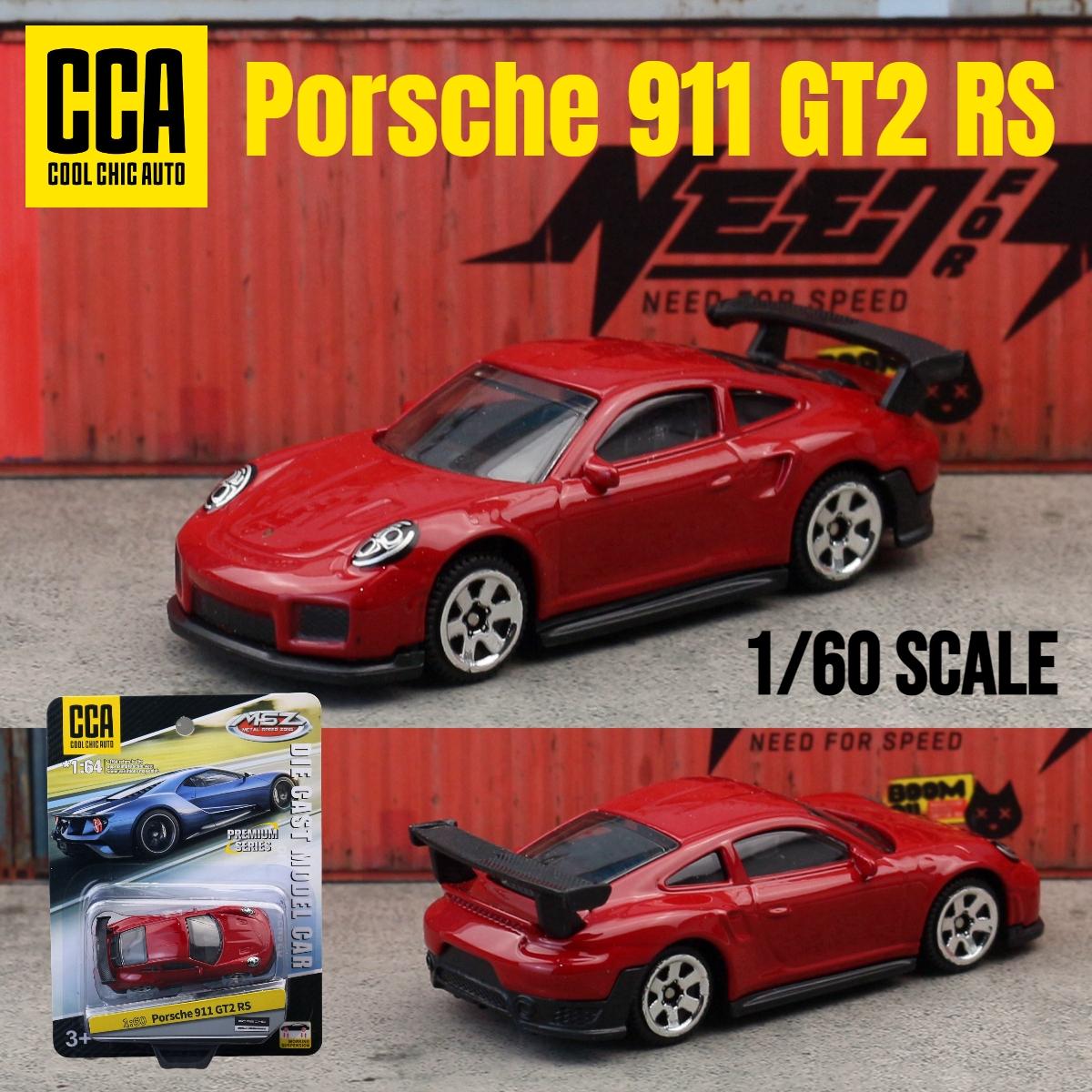 

1/60 Porsche 911 GT2 RS Toy Car Model CCA MSZ 1:64 Diecast Miniature Free Wheels Collection Suitable for Hot Wheels Gift Kid червоний