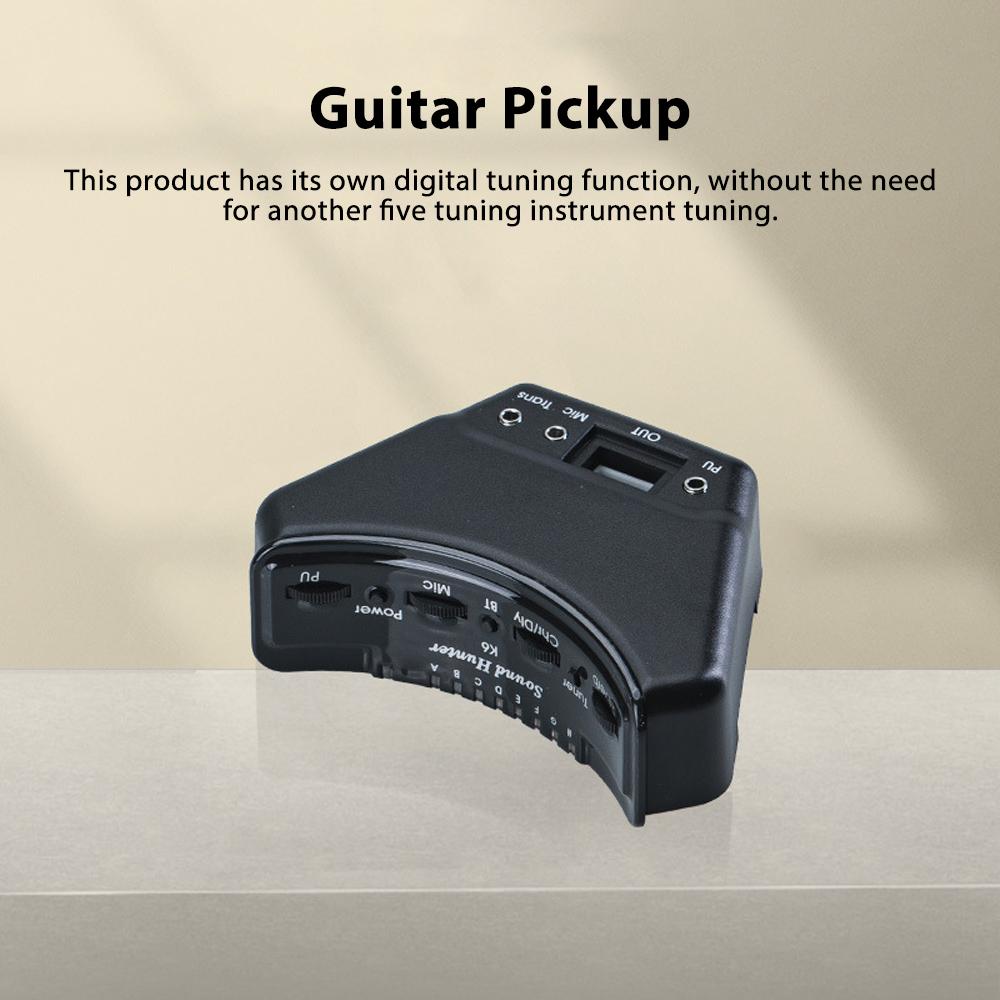 Sound Hunter Guitar Pickup Wooden Guitar Sound Hole Pickup Board Double Pickup