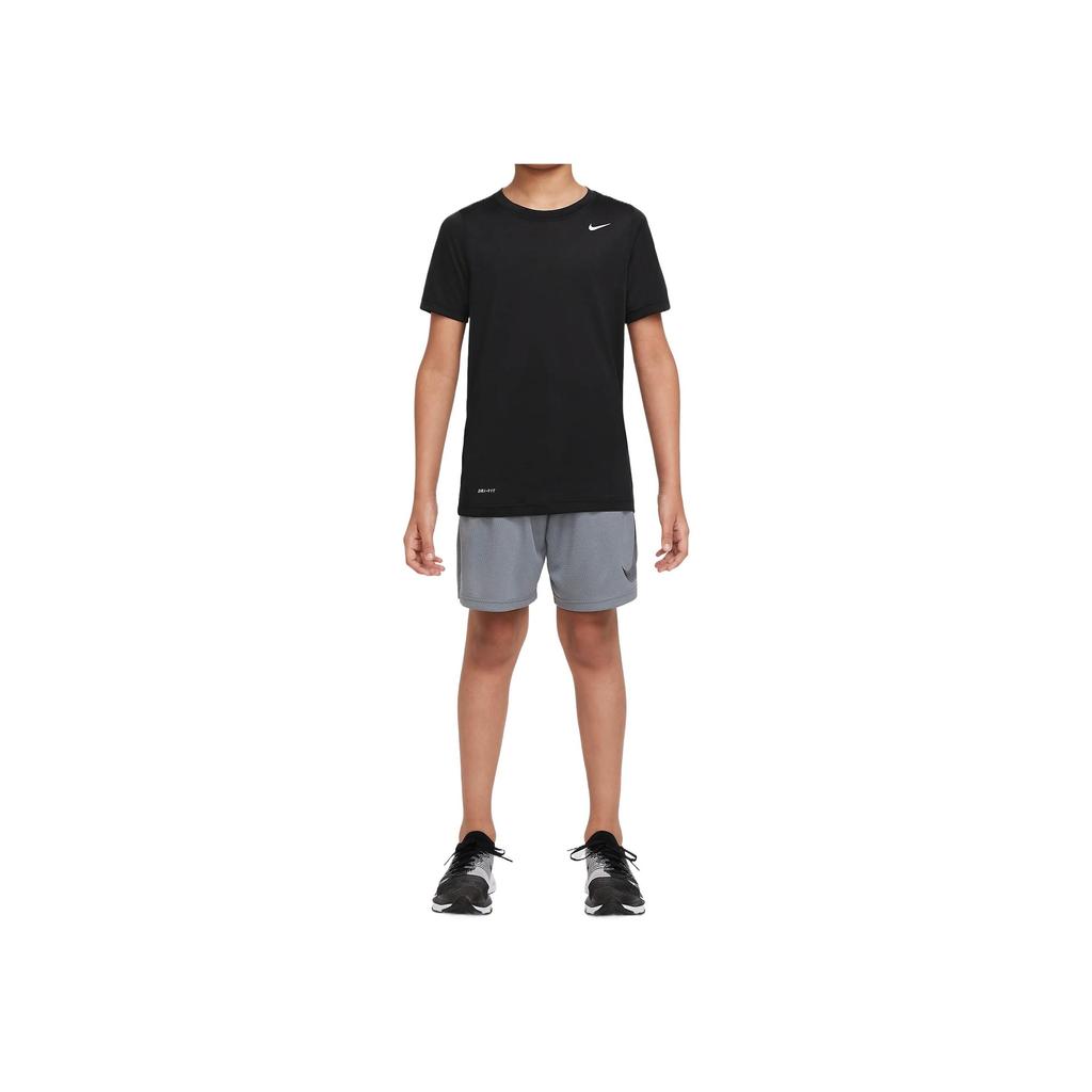 Nike Dri-FIT Comfortable Skin-Friendly Simple Solid Color Shorts Kids shorts Gray DM8537-084