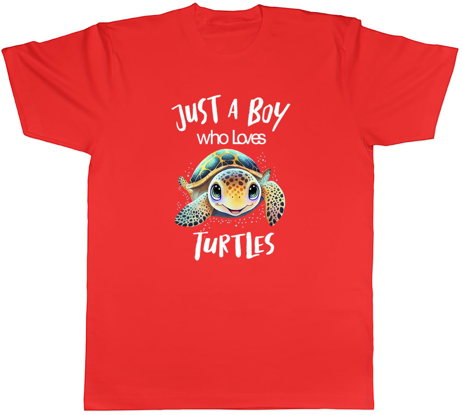 Turtle Unisexs TShirt Boys who Loves Turtles Unisex Tee Gift S