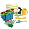 Juego de Herramientas de Jardín para Niños Pequeños, Pala, Rastrillo, Bolsa, Juguete para Jardinería y Plantación al Aire Libre