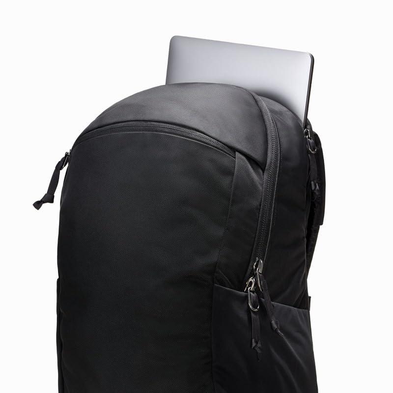 Evergoods CHZ26 Civic Half Zip 26L Solution Black Minimalist Design Backpack for Business Trips, Commuting, Daily Use, and Father's Day Gifts