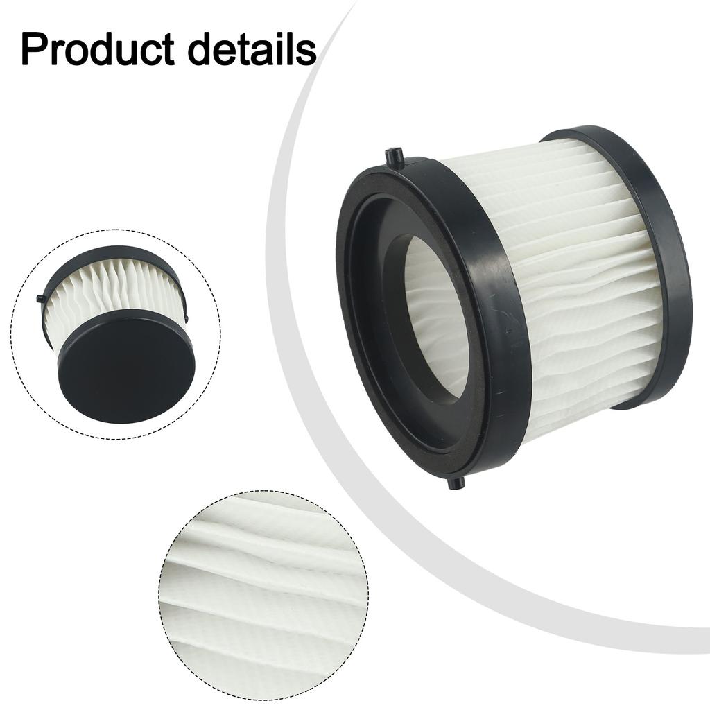 Filter For YOFIDRA Replacement Filter Sturdy Construction Traps Pet Hair Captures Fine Dust Particles Black White