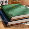 Caderno Retro de Grande Capacidade com 5 Furos para Folhas Soltas para Uso Confortável na Faculdade e no Ensino Médio