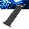 PCIe 4.0 X16 GPU Riser Cable 16X Flexible Cable High Speed Extension Port Adapter 180 Degree   Shielded PCIe Extension Cable