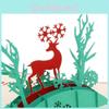 Exquisite 3d Greeting Card With Christmas Deer Design Ideal For Birthdays And Parties