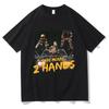 Casual Tee Tate McRae New Single 2 Hands T-shirts High Street Short Sleeve Women Men Loose Tshirts High Quality Cotton Clothes