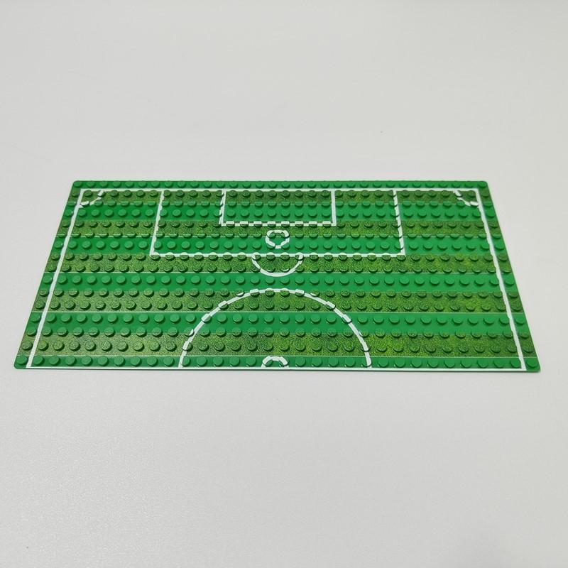Non-Toxic 1Pc 16*32 Dots Base Plate Basketball Football Baseplate For Figure Field Court Block Diy Toys Christmas Gift For Children