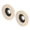 3 PCS 5 Inch / 4-1/2 Inch Wool Polishing Wheel Wool Felt for Angle Grinder Felt Flap Disc 7/8 Inch Arbor Wool Buffing Disc