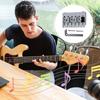 42mm 6-Saiten Headless E-Gitarre Saitenschlossmuttern mit 2 Schlüsseln 2 Schrauben Saitenschlossmuttern Musikinstrumentenzubehör
