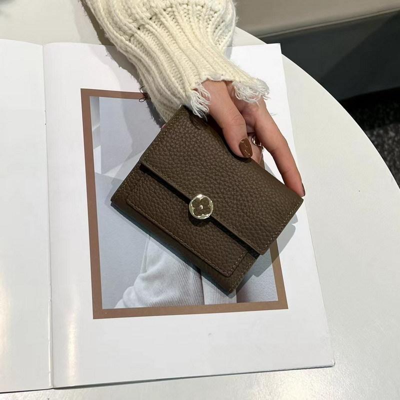 Fashion First-layer Cowhide Women's Wallet 2026 New Large-capacity Leather Multi-card Wallet Solid Color Change Bag