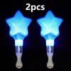 2pcs Heart Star Lightstick Glow Light Rods Concert Luminous Stick Flash Sticks Wedding Party Atmosphere Props