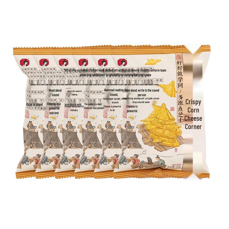 Cha Yan Yue Se Crispy Corn Cheese Puffs - 6-Pack