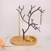 Efficient Metal Jewelry Organizers Jewelry Tree Stand Tree Shape Necklace Stand Necklace Storage Holder Metal Texture