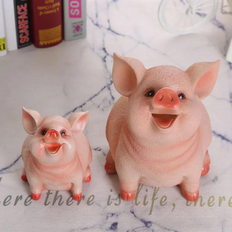 Cute Pig Piggy Bank Child Piggy Bank Children Toys Money Boxes Cartoon Pig Shaped Birthday Gift Coins Storage Box for Home Decor
