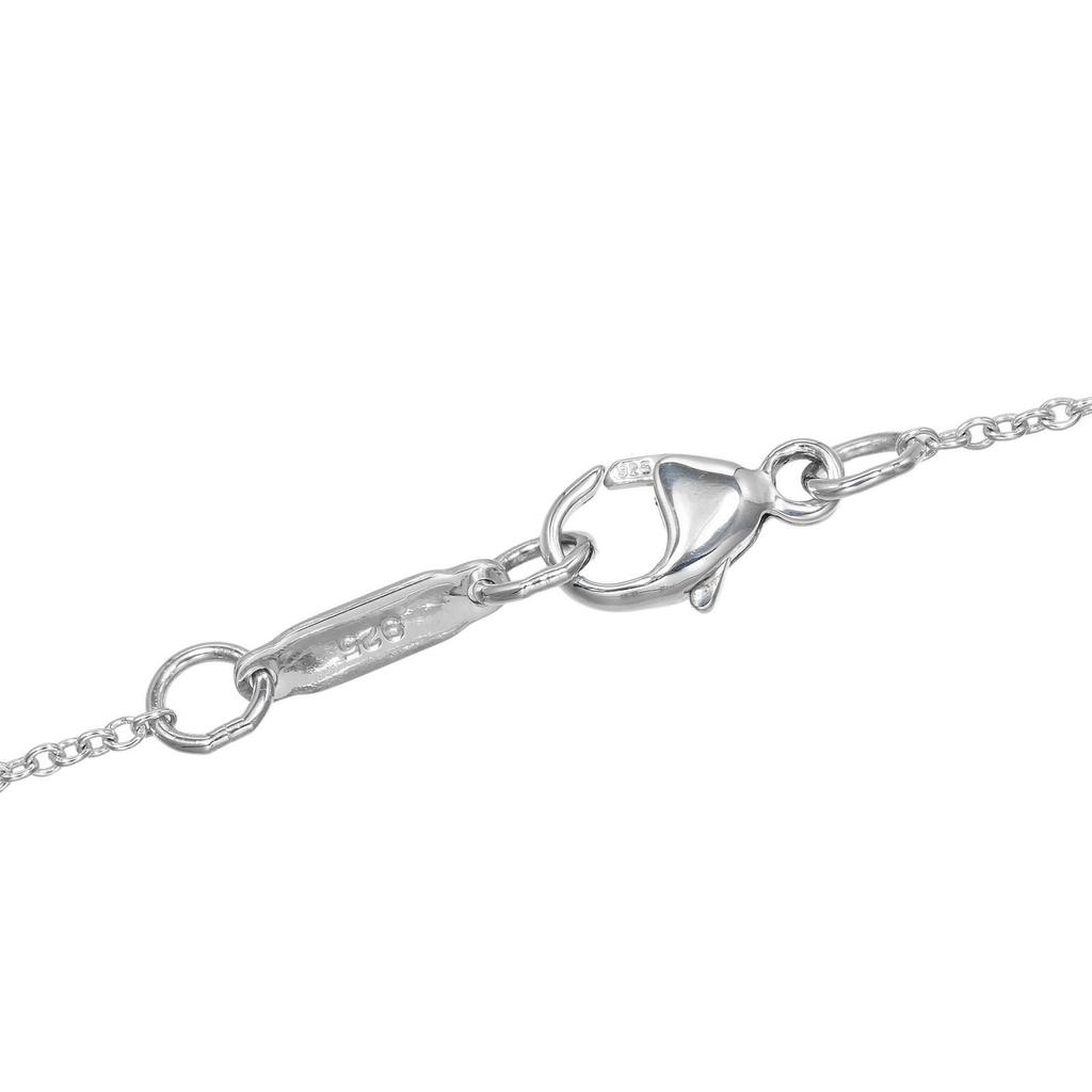 TIFFANY&Co. Ribbon Box Lock Necklace Silver925 15.6g Women Used