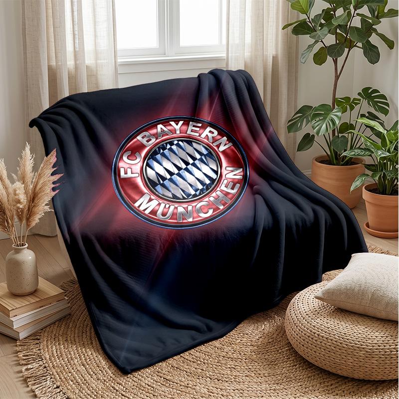 FC Bayern München Weiche Flanell Fleece Decke Leicht Gemütlich Warm Überwurfdecke Für Sofa Bett Heimdeko
