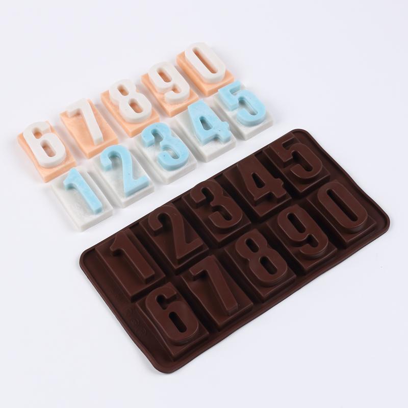 

Letter Number Silicone Chocolate Mold 26 Alphabet 0-9 Number Nonstick Fondant Cake Biscuit Candy Jelly Baking Resin Mold