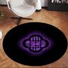 Łowcy Demonów K-popu (5) Okrągły dywan biurowy Dekoracyjny dywan podłogowy do biura, sypialni, salonu i przestrzeni domowej