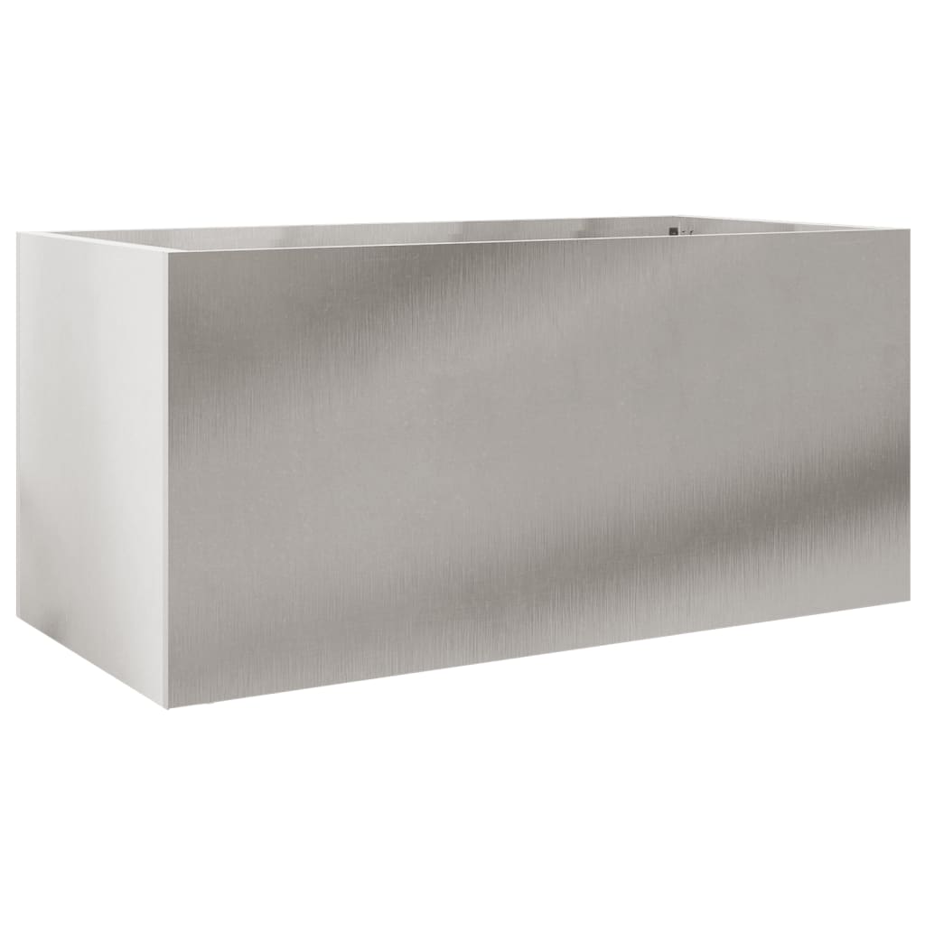 Plant Pot Silver 62x30x29 cm Stainless Steel