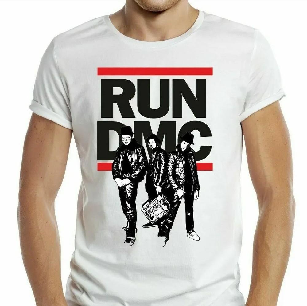 Run DMC T-Shirt Retro Cool Gift Tee Hip Hop Rap 90s UK Unisex T-Shirt XXL