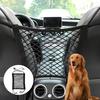 Car Dog Pet Barrier Guard Seat Safety Protector Elastyczna siatka Net Storage Organizer Torba na bagaż Rozmaitości Hook Pouch