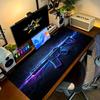 Tappetino Mouse a Tema Pistola Misura Grande Base in Gomma Antiscivolo Accessori da Scrivania PC Mousepad Per Uffici e Tappetini Tastiera per Gamer Tappetino Decorativo