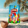 Personalized Customized Proof Beach Towel with Plim Plim Pattern - Soft, Absorbent,quick-drying,perfect Swimming,camping&bathing
