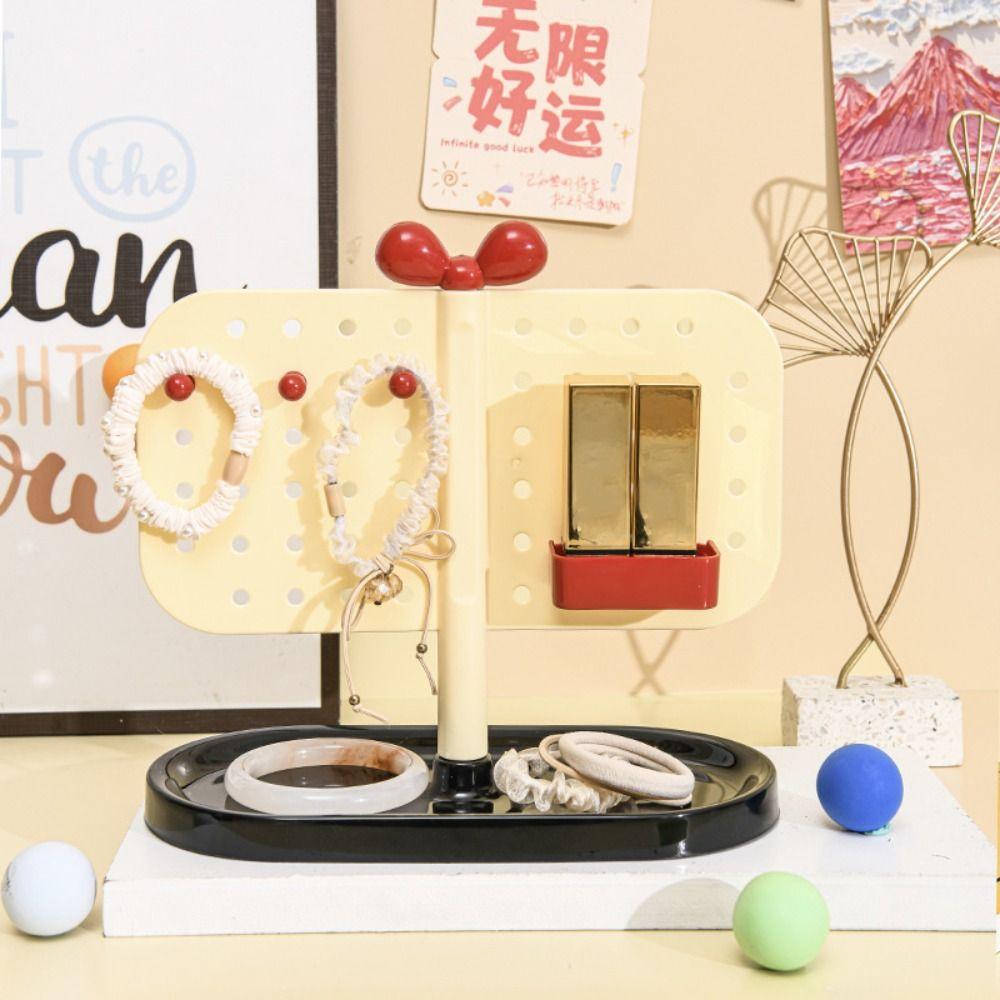 Bow Perforated Board Storage Rack DIY Porch Ornaments Storage Box New Vertical Perforated Board