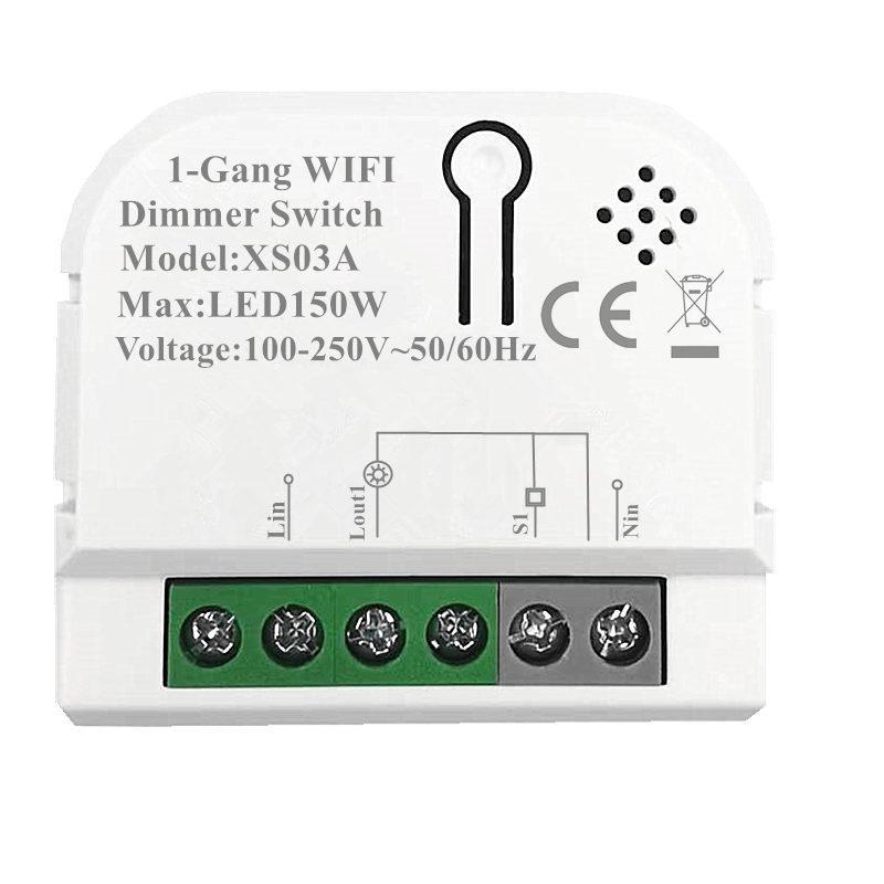 Graffiti Smart WiFi Voice-Activated Dimming Switch with Alexa Integration - 1-Way Mini Module
