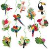 Rainforest Bird Tropical Spiral Hanging Decor For Celebration And Party Home