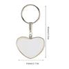 Transfer Keychain Accessories Heart Shape Sublimation Blank Keychain Bag Ornaments Gifts Handmade Key Chain Supplies