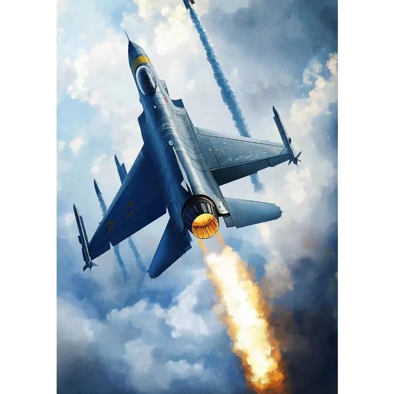 Poster Avioane de Luptă Combate Aeriene Avioane Vintage Decolare Pictură pe Pânză Artă Murală Imagini pentru Sufragerie Decor Acasă
