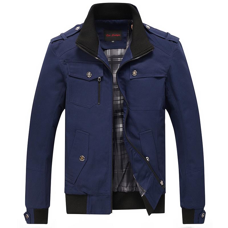 Men's Korean Style Stand-Up Collar Casual Jacket - Versatile Fashion for Spring and Autumn