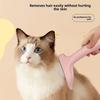 Plastic Tooth Cat Detangling Brush Anti Tangle Arched Head Pet Hair Trimming Ergonomic Handle Washable Pet Hair Remover Comb