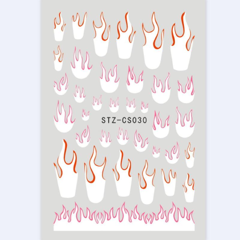 Linie abstractă Autocolante de unghii DIY pentru femei Fete Decoratiuni de artă pentru unghii Rose Gold Spring Slidere 3D pentru manichiură Autocolante