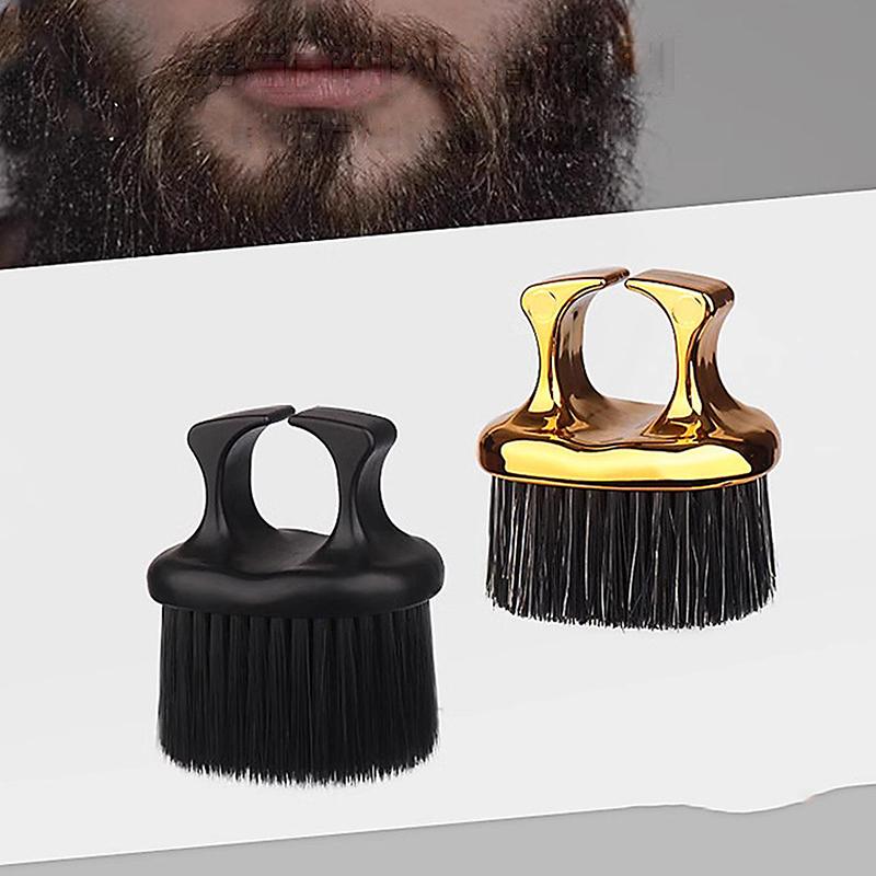 Frisör Fingerborste Barberare Klippning Ren Hårborste Nackdammborstar Professionella Frisörsalongens Stylingverktyg