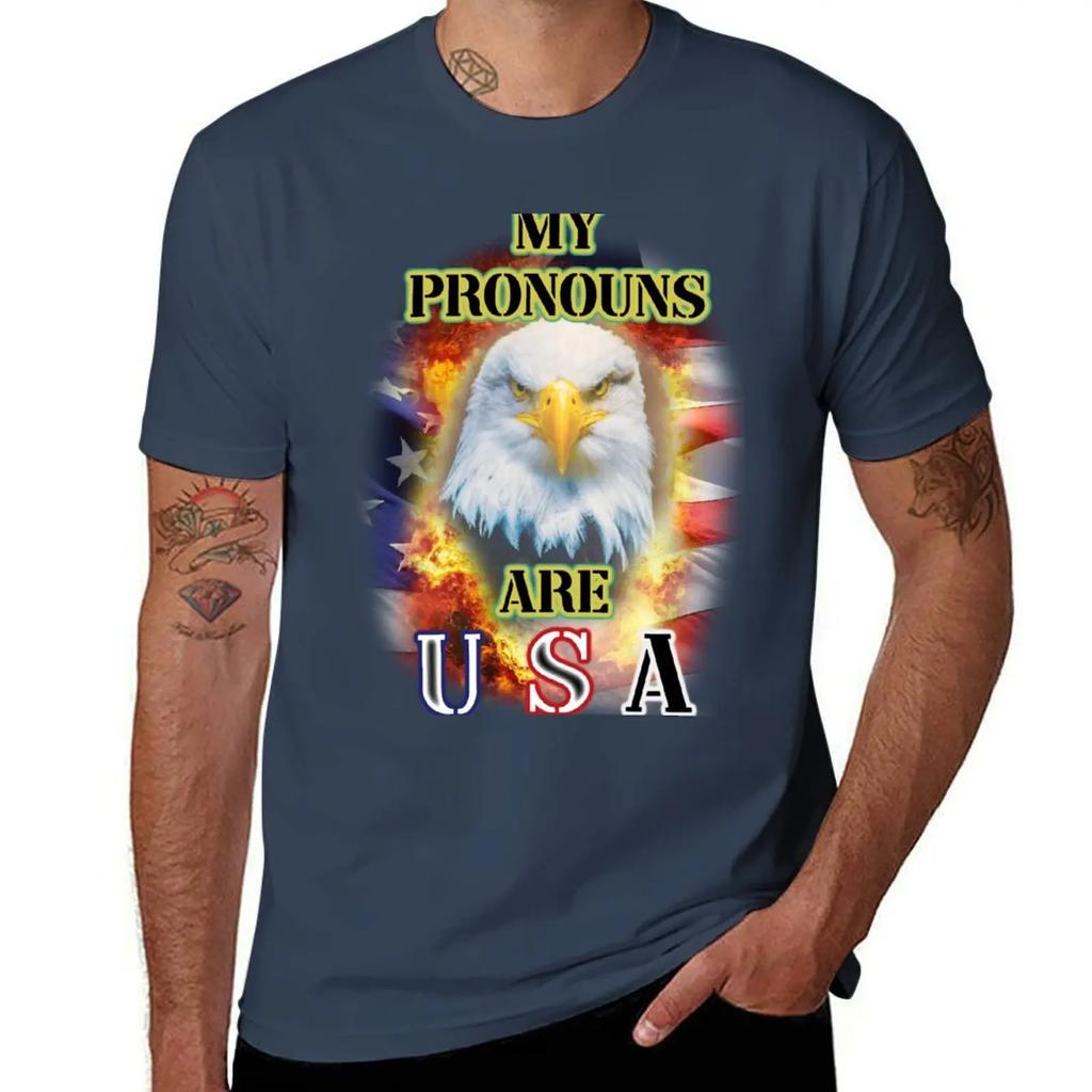 La mia pronoun sono usa Maglietta t-shirt grafica oversize felpa t-shirt uomo