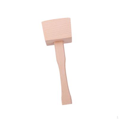 Ergonomic Wooden Hand Hammer with Handle for Wood Carving, Nut Splitting And Leatherwork.