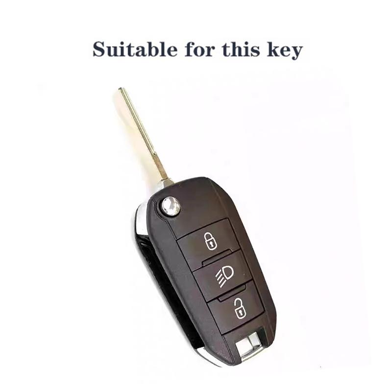 3 Buttons Silicone Car Flip Key Case Cover Shell for Peugeot 208 308 408 508 2008 3008 4008 5008 for Citroen C3 C4 CACTUS C6 C8