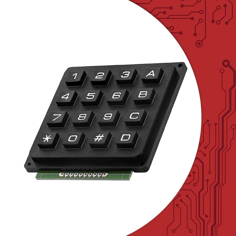 Matriz 4x4 Array 16 Teclas Botón Teclado Teclado Módulo para DIY Electrónico Teclado de Botones de Membrana MCU de 16 Teclas