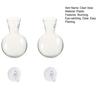 2 Pcs Wall Hanging Terrariums Planter for Hydroponics Plants Clear Propagation Station Wall Mounted Flower Vase for Home Office Living Room