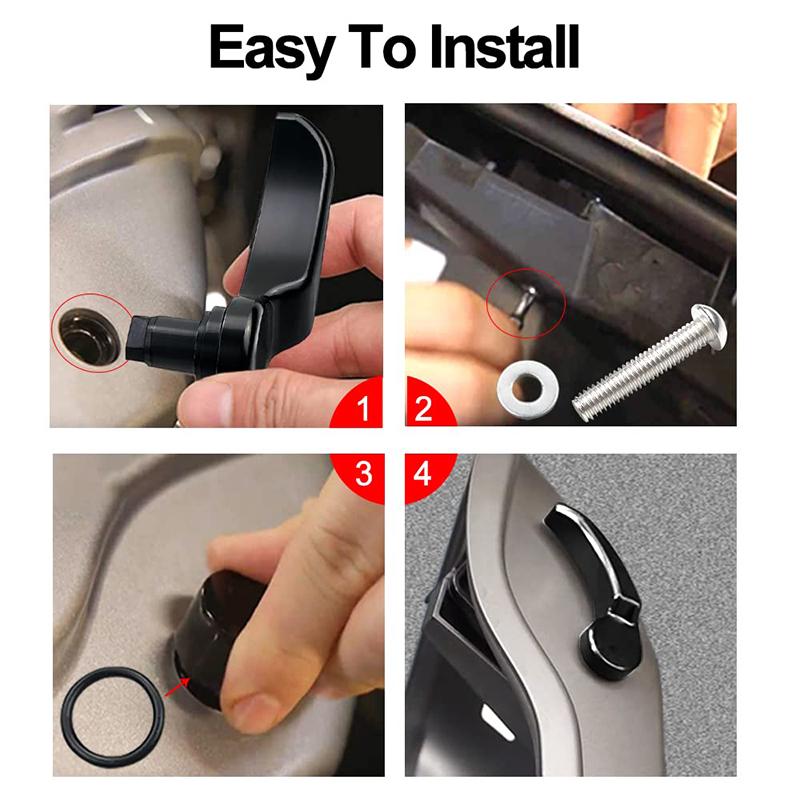 Saddlebag Latch Kits Durable Replacement Metal Saddlebag Latch Lever Lid Lifter For Harley Davidson Touring Street Glide