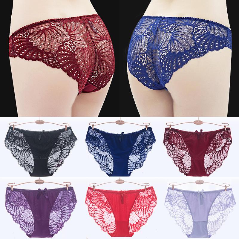 Plus Size Underwear Low Waist Panties Briefs for Female Hipster Underpant