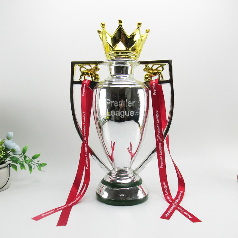 Liverpool Premier League Trophy Resin Souvenir - Champions League Fan Merchandise Engraving Available 15CM with Ribbon позолоченный серебряный