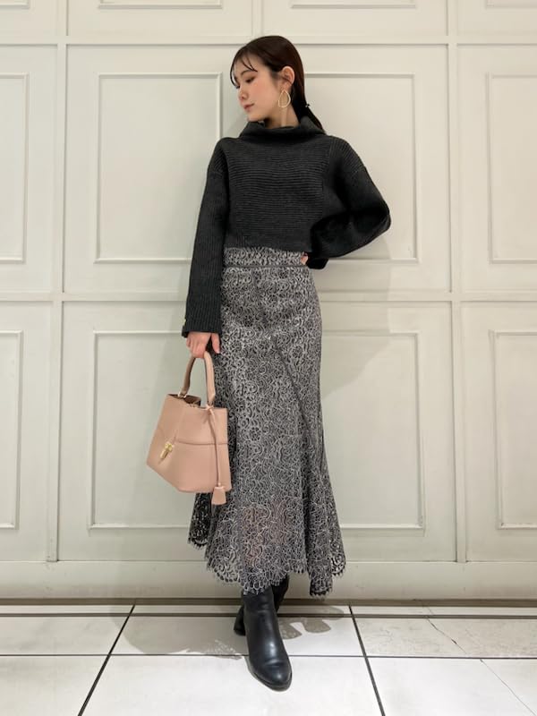 Snidel Zweifarbiger Spiralrock SWFS251043 DGRY Damen