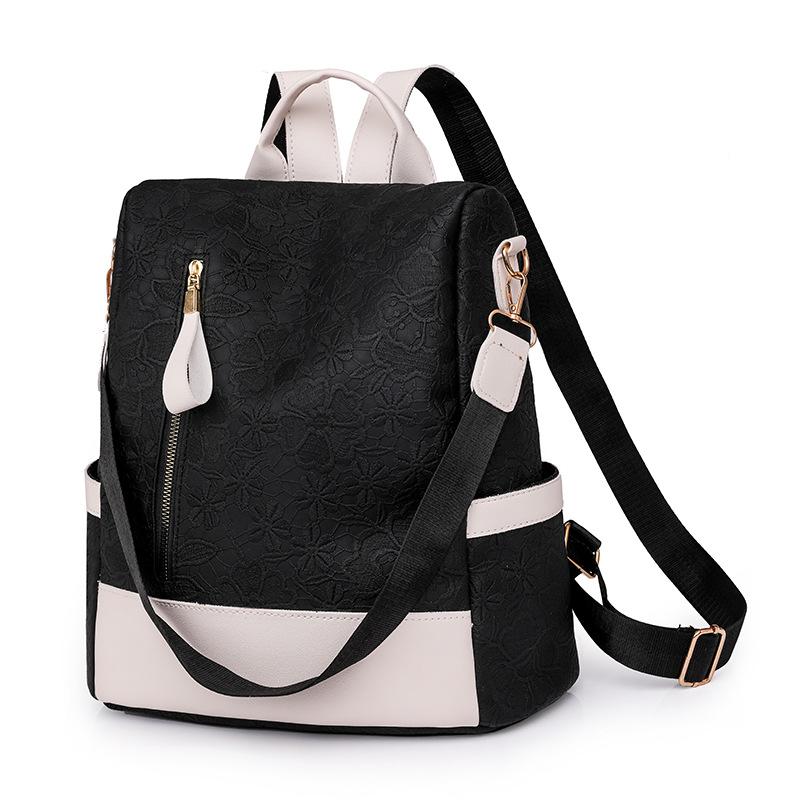 

Жіночий рюкзак Протиугінний дорожній рюкзак великої місткості чорний