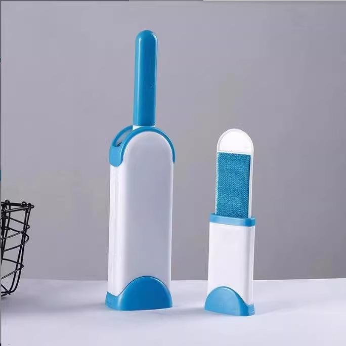Clothes & Carpet Pet Hair Remover - Lint Roller & Scraper Brush